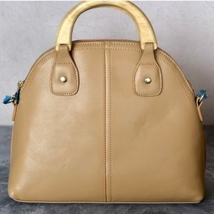 Vegan sabo skirt wood handle bag